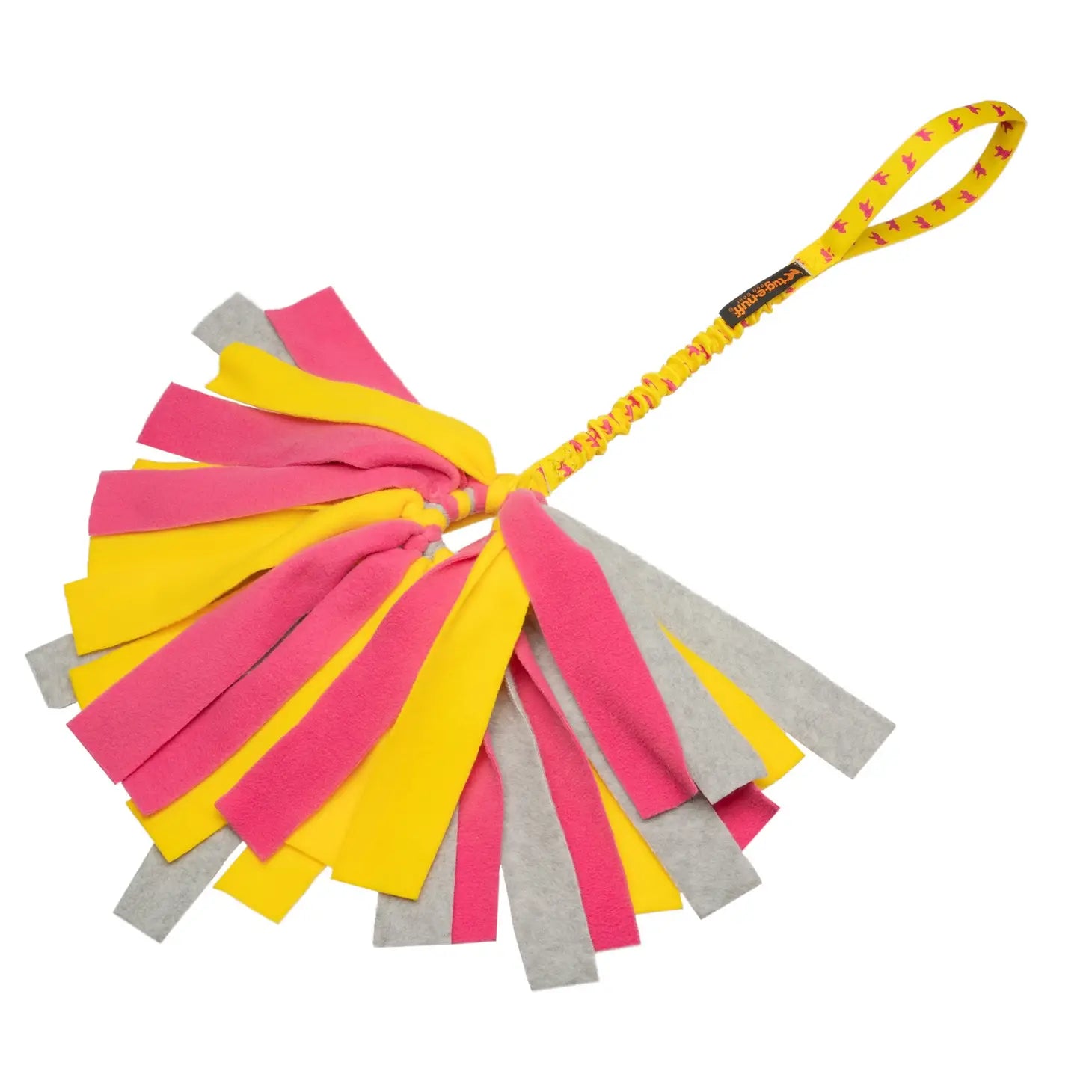 Tug-e-Nuff Crazy Thing Fleece Bungee Tug (62cm) kleur geel
