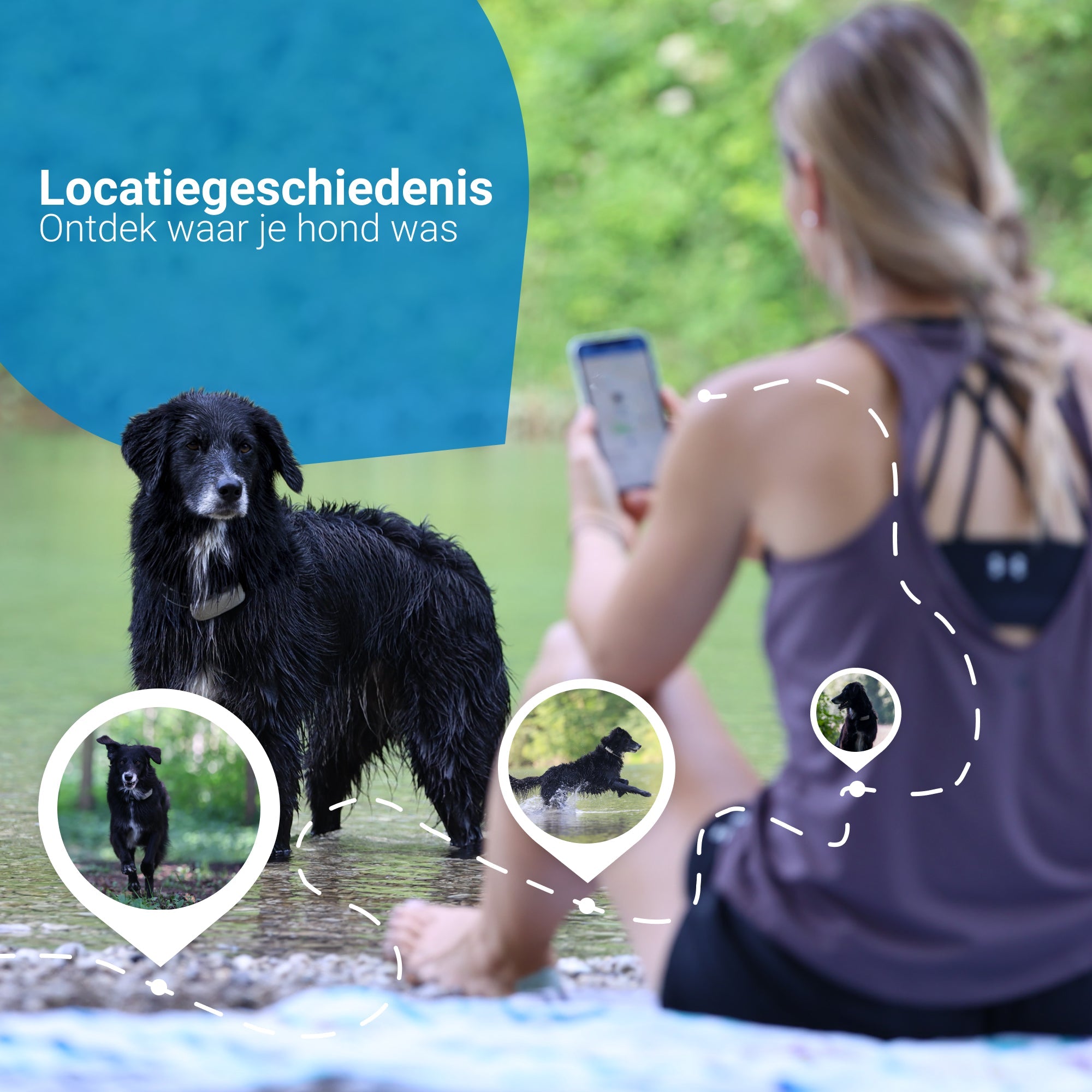 Tractive GPS-Hundetracker DOG 4 | Dunkelblau