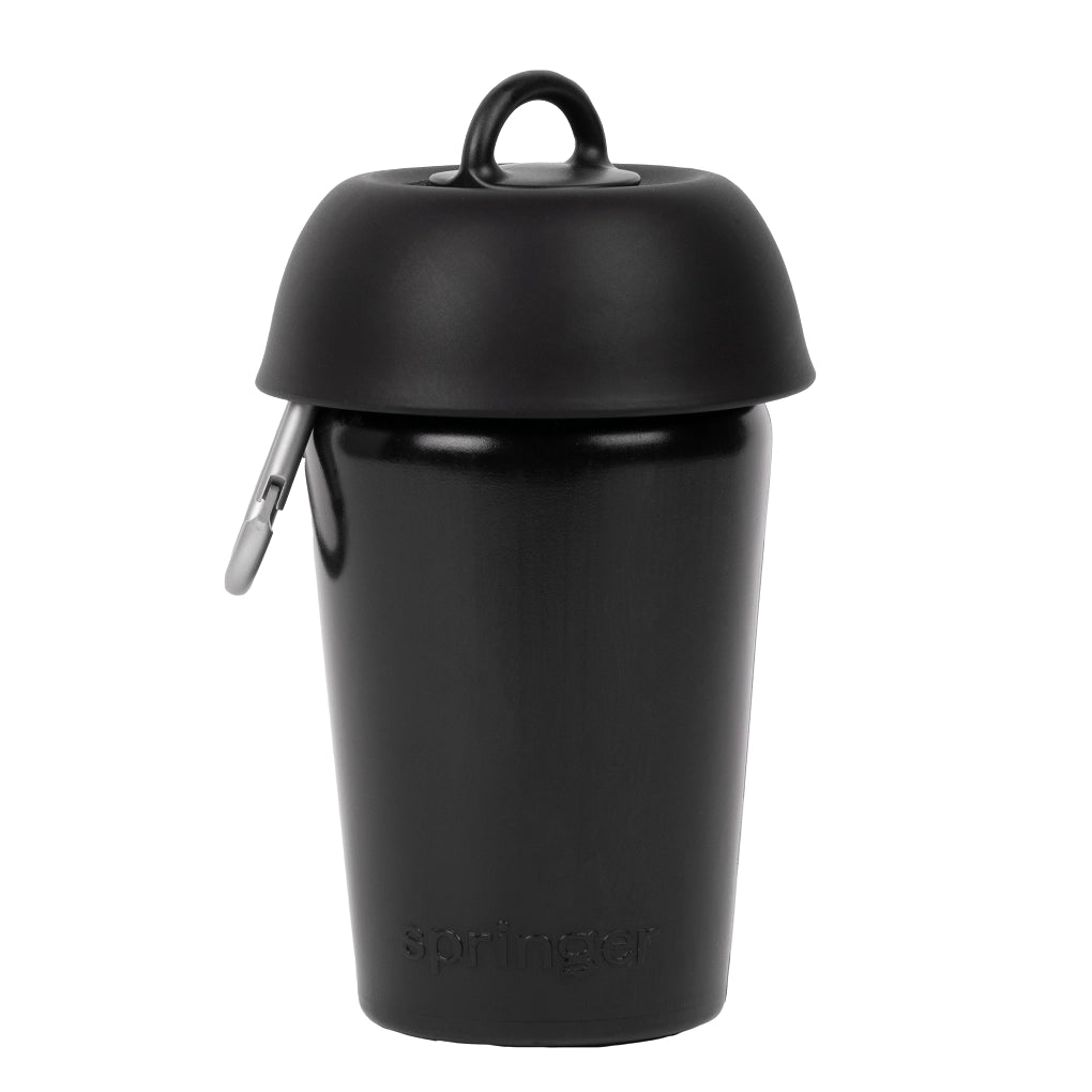Hondendrinkfles kleur zwart Springer Flip 591ML lekdicht