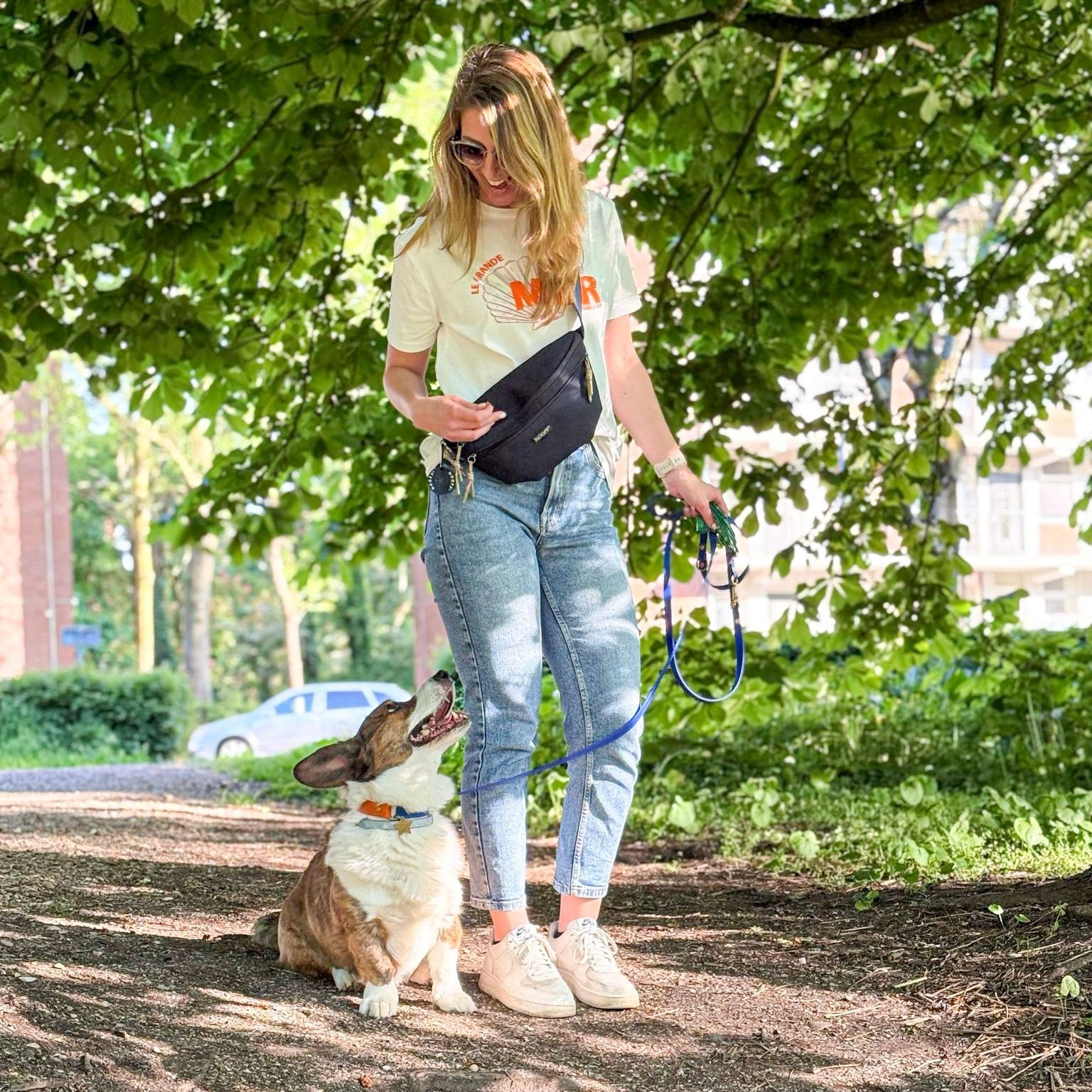 Dog Hip Bag | Dark Blue