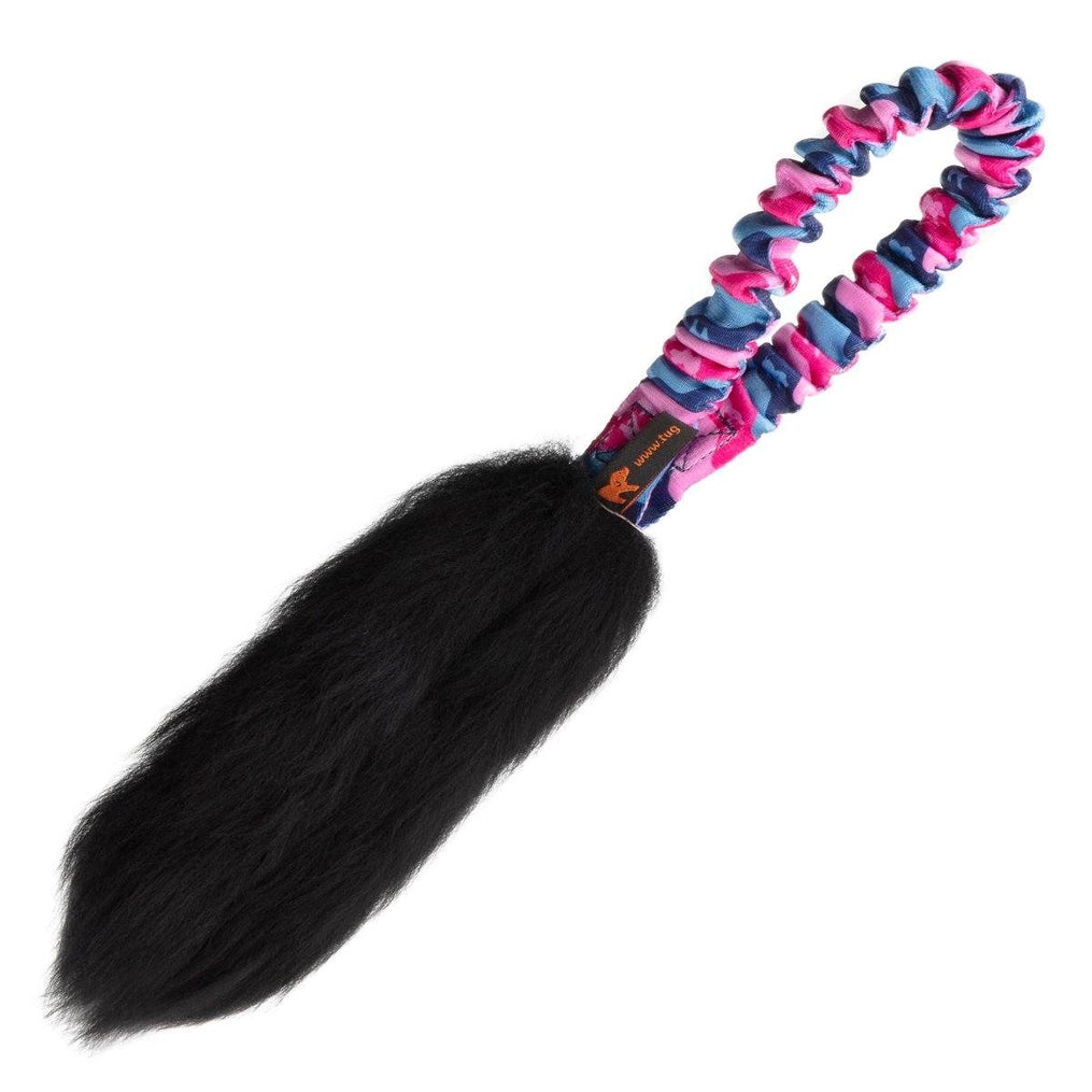 Tug-E-Nuff Wondabaa Pocket Magnet met zwart schapenvacht kleur roze en blauw