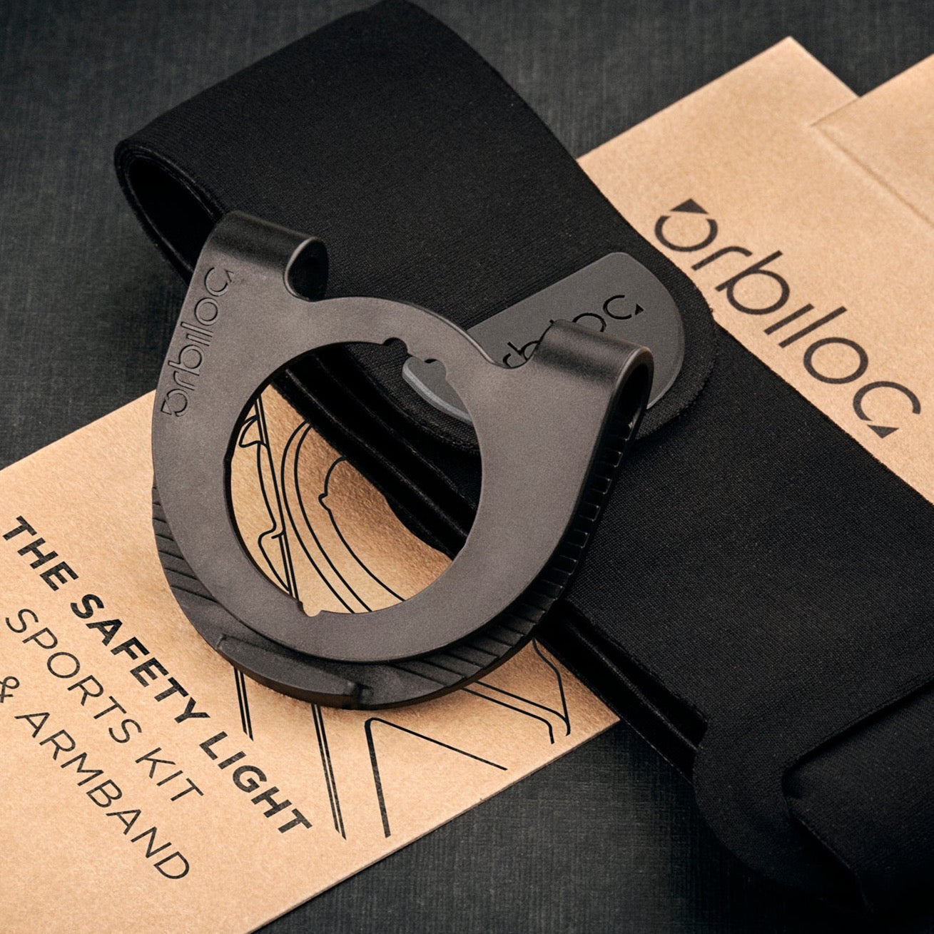 Clip met armband de Sports kit van Orbiloc