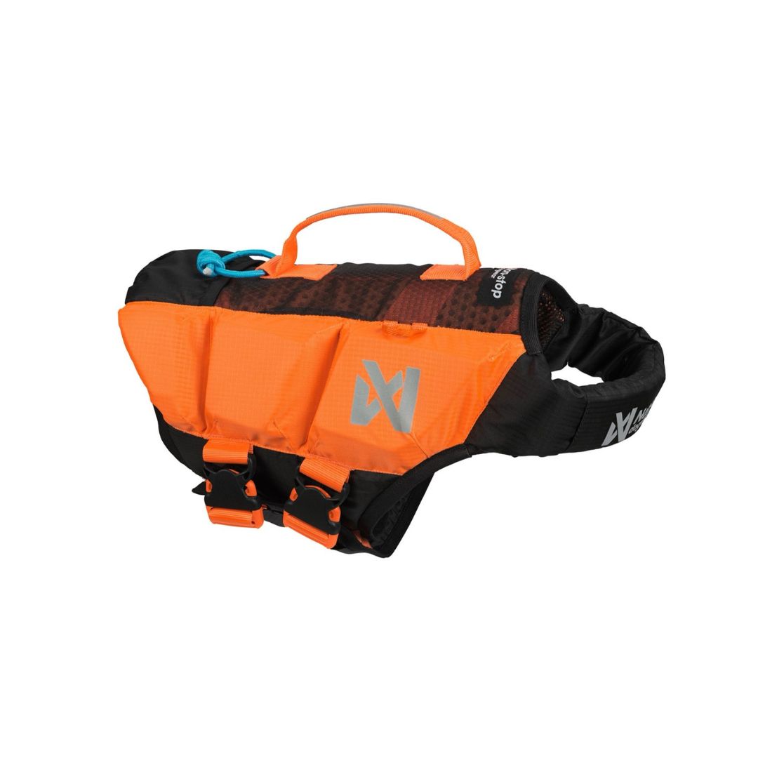 Schwimmweste Hund | Protektor-Rettungsweste Orange/Schwarz