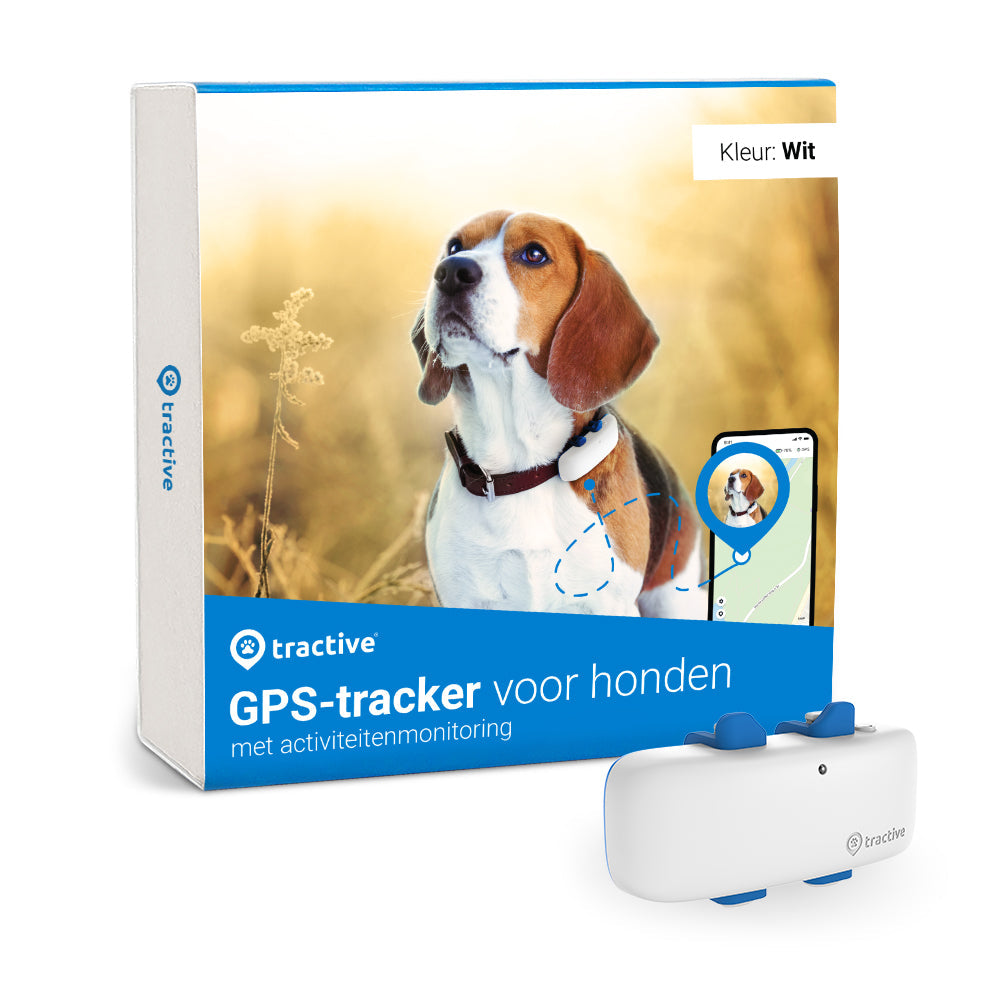 Tractive GPS Hondentracker Dog 4 kleur wit