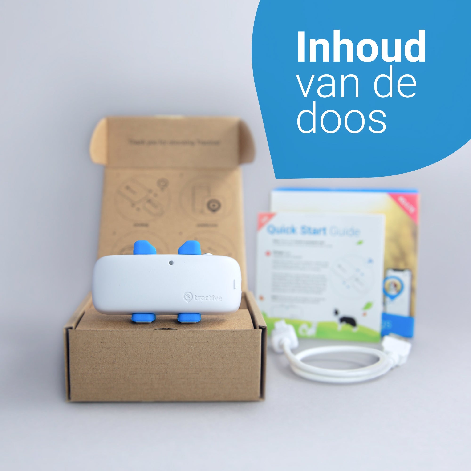 Tractive GPS Hondentracker Dog 4 kleur wit