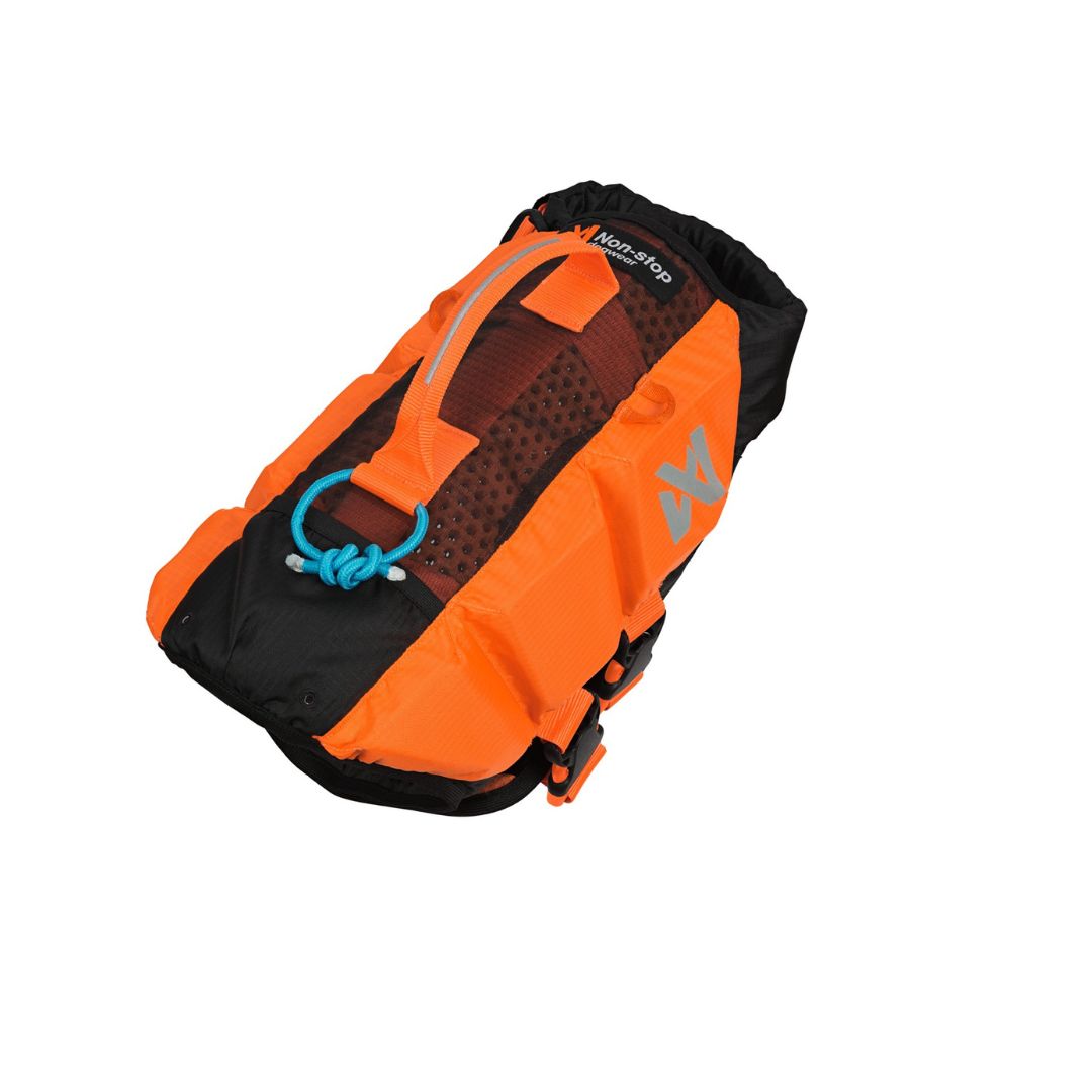 Schwimmweste Hund | Protektor-Rettungsweste Orange/Schwarz