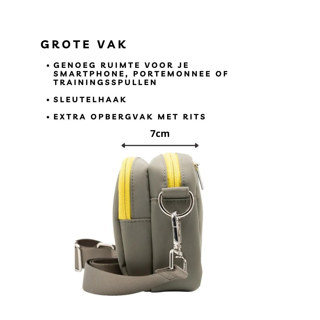 Hondenbeloningstasje | Grijs en geel