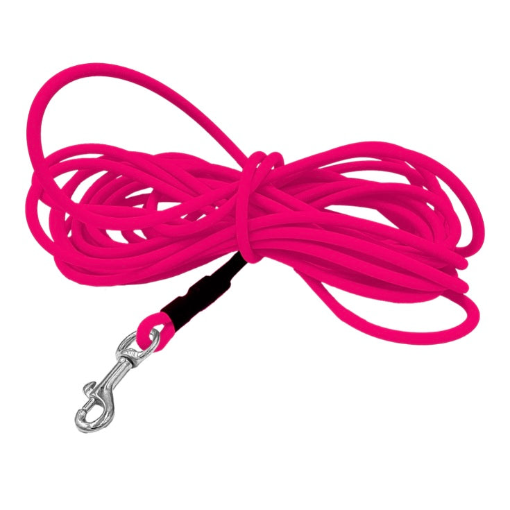 Ronde Sleeplijn 2,5 meter | 0,6mm BioThane | Neon Roze