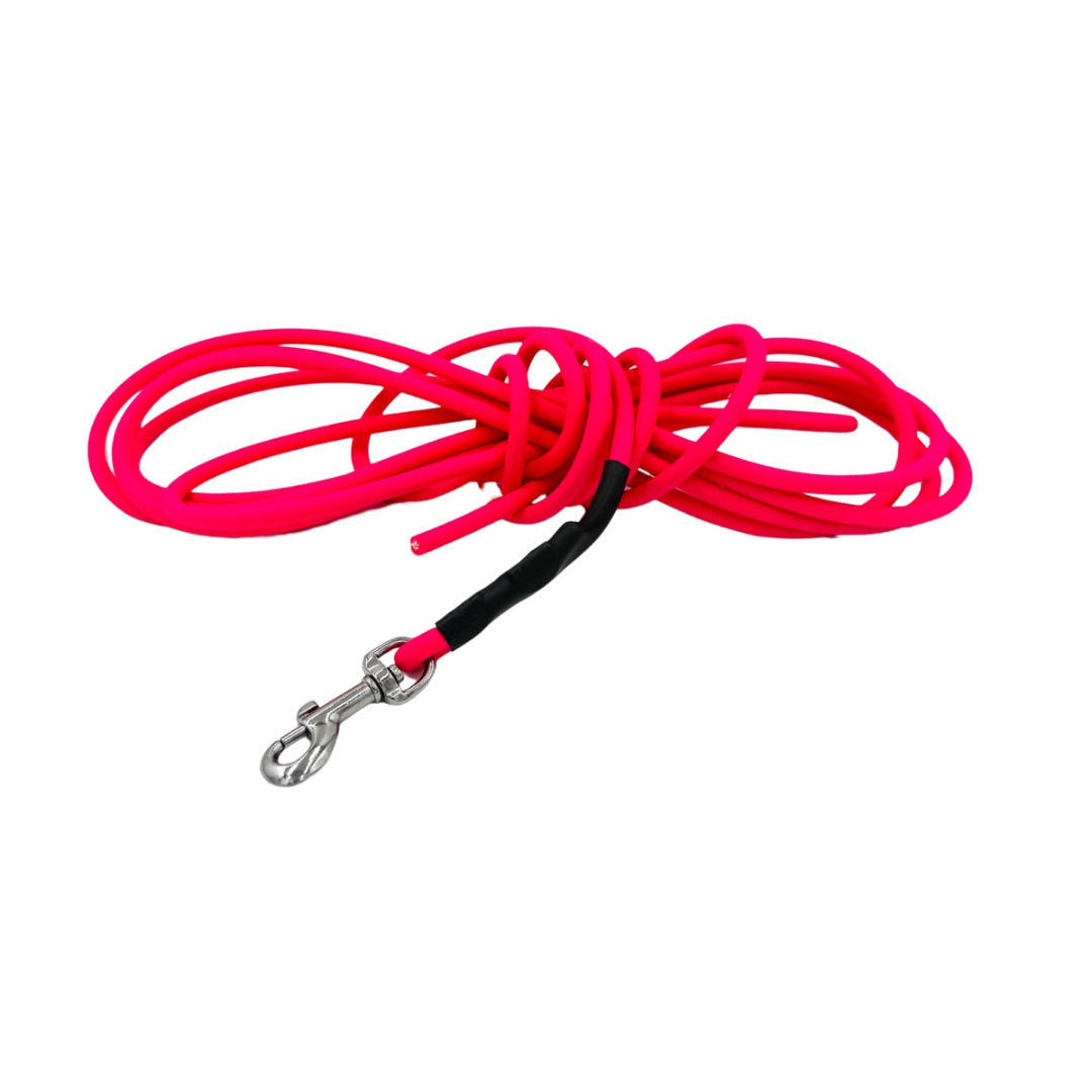 Ronde Sleeplijn 5 meter | 0,6mm BioThane | Passie Roze