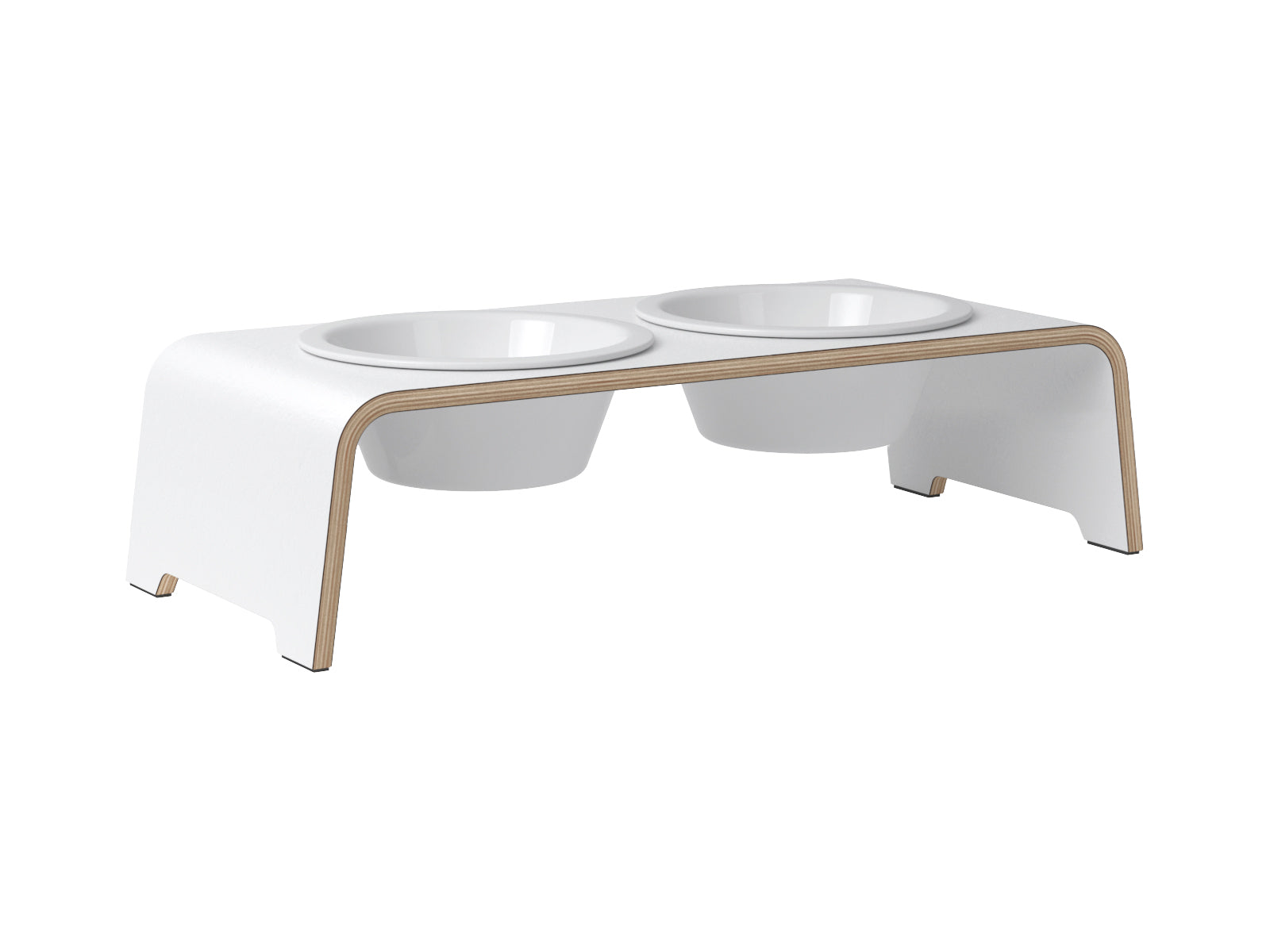 Design hondenvoerbak merk dogbar in de kleur wit