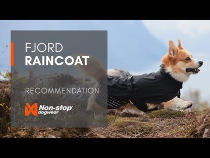 Non-stop dogwear dog raincoat Fjord | Green grey
