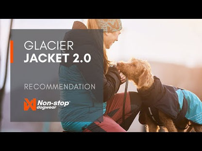 Non-Stop Dogwear Hunde-Wintermantel Glacier 2.0 | Orange/Schwarz